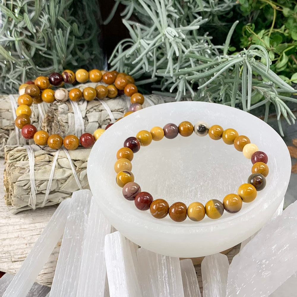 Mala Bracelet: Golden Mookaite