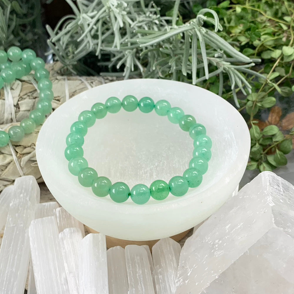 Mala Bracelet: Green Aventurine