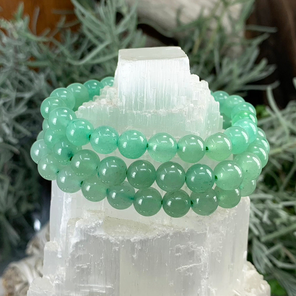 Mala Bracelet: Green Aventurine