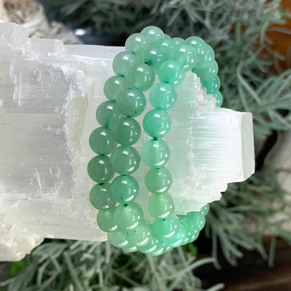 Mala Bracelet: Green Aventurine