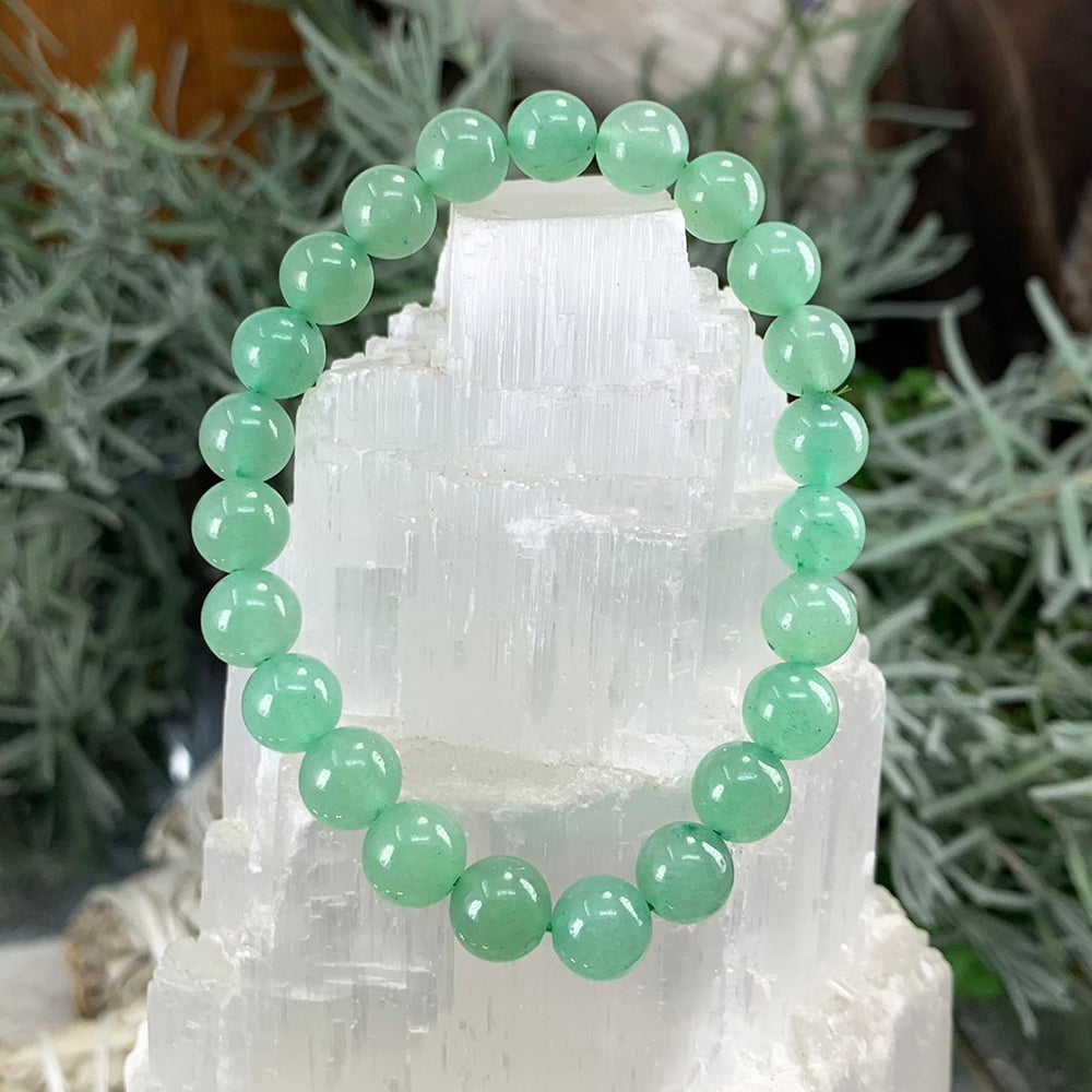 Mala Bracelet: Green Aventurine