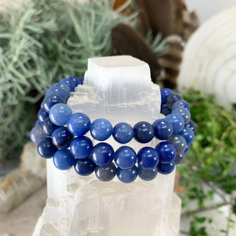 Mala Bracelet: Blue Aventurine