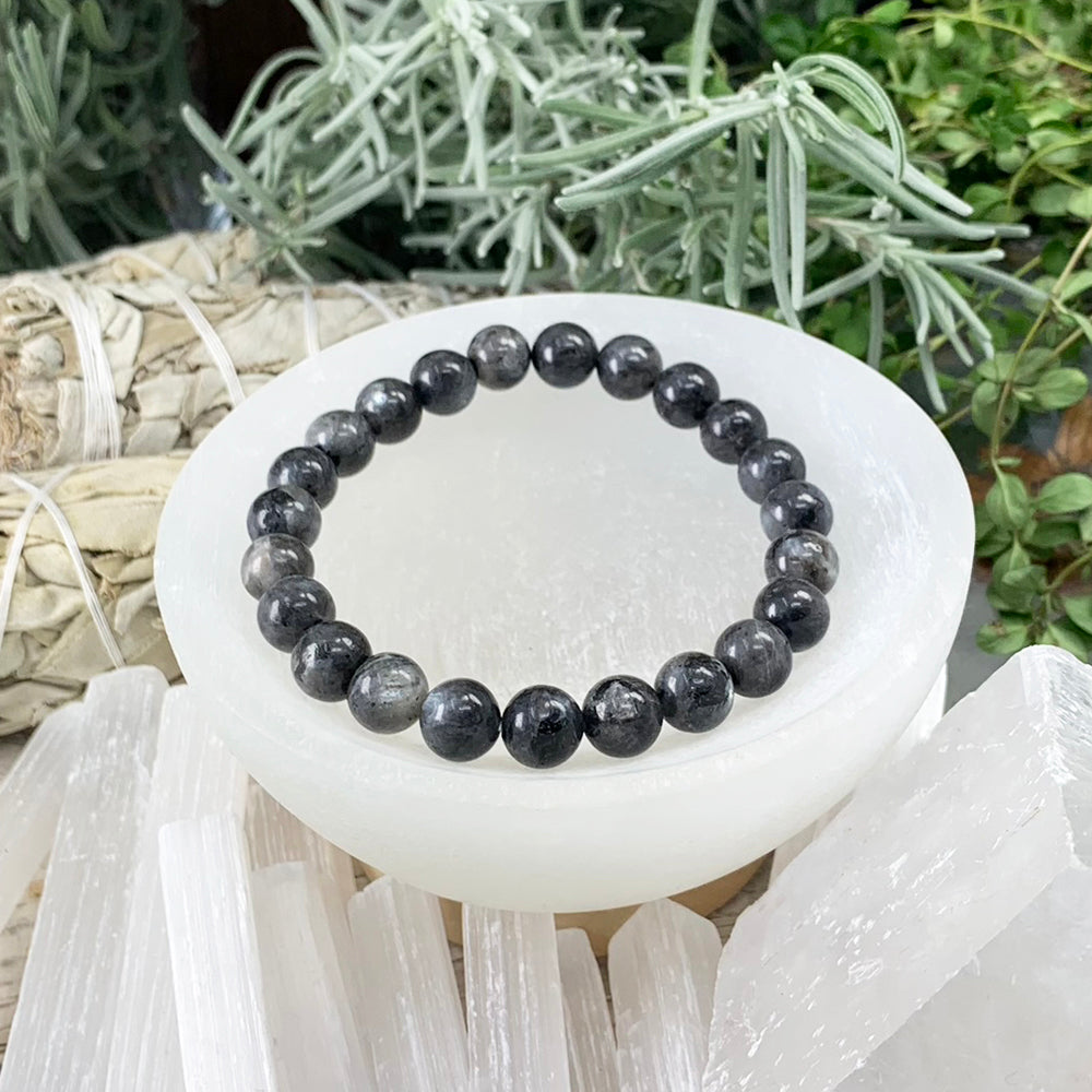 Mala Bracelet: Larvikite