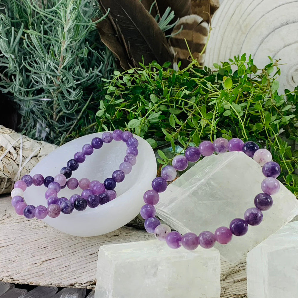 Mala Bracelet: Lepidolite Bracelet