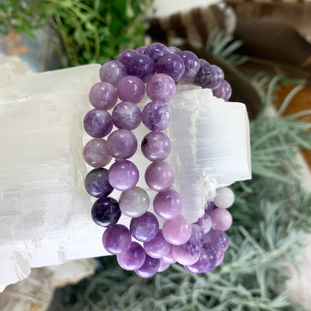 Mala Bracelet: Lepidolite Bracelet