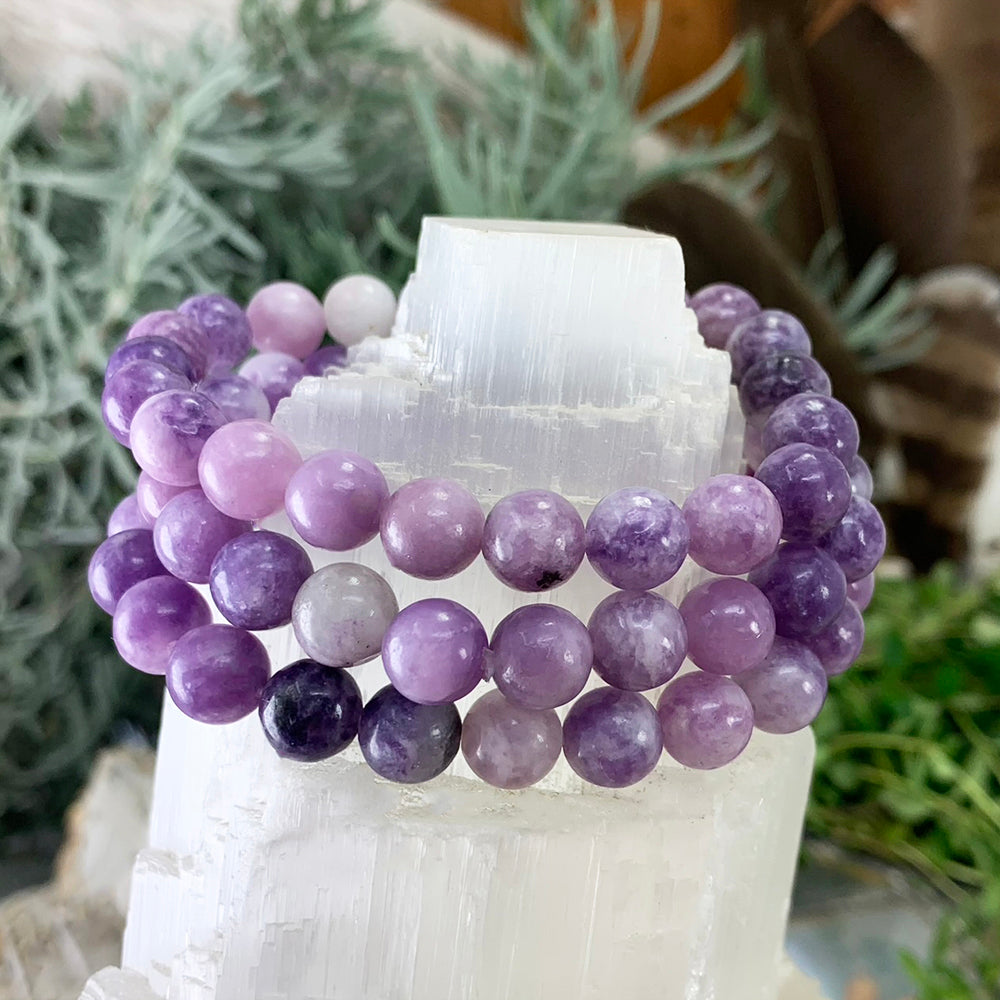 Mala Bracelet: Lepidolite Bracelet