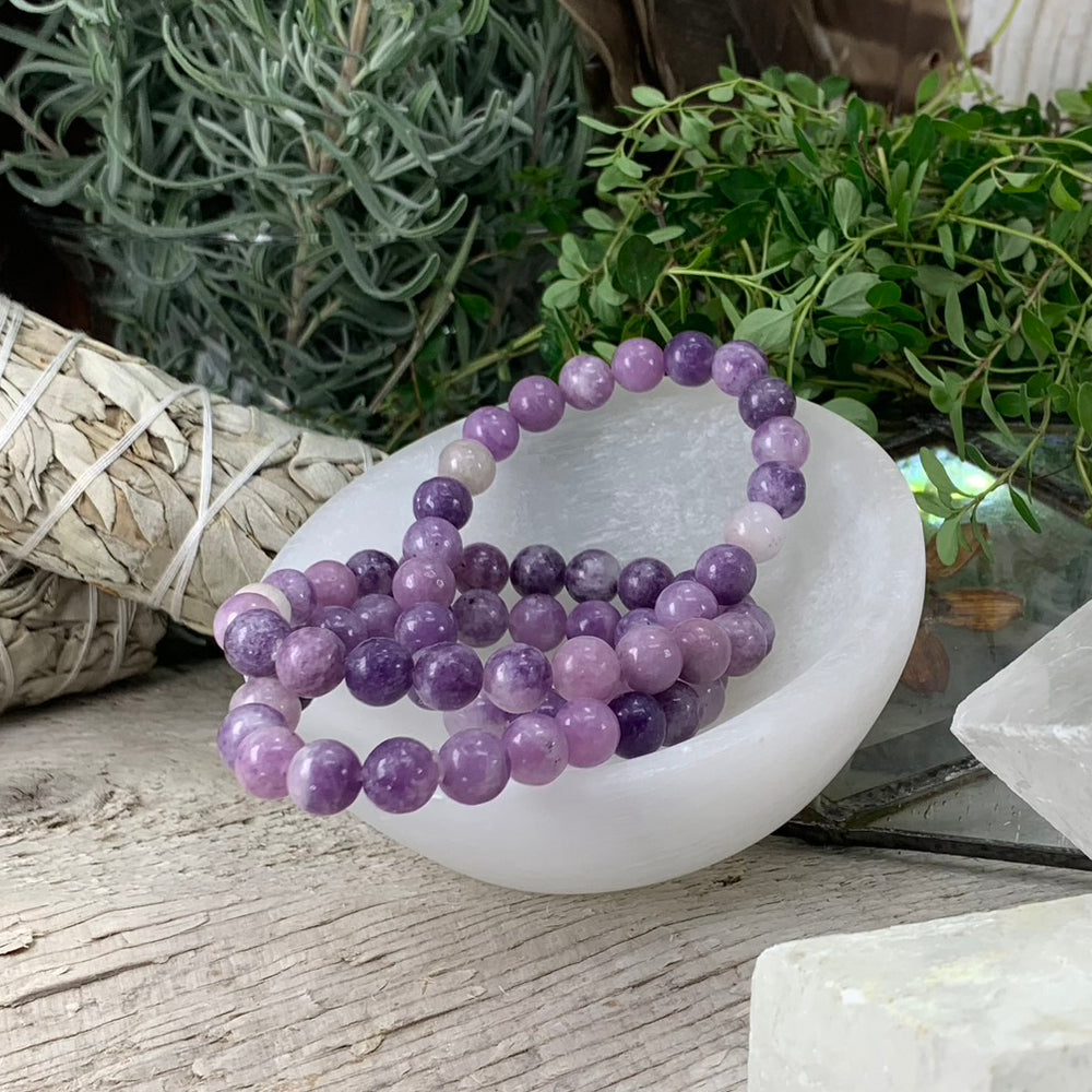 Mala Bracelet: Lepidolite Bracelet