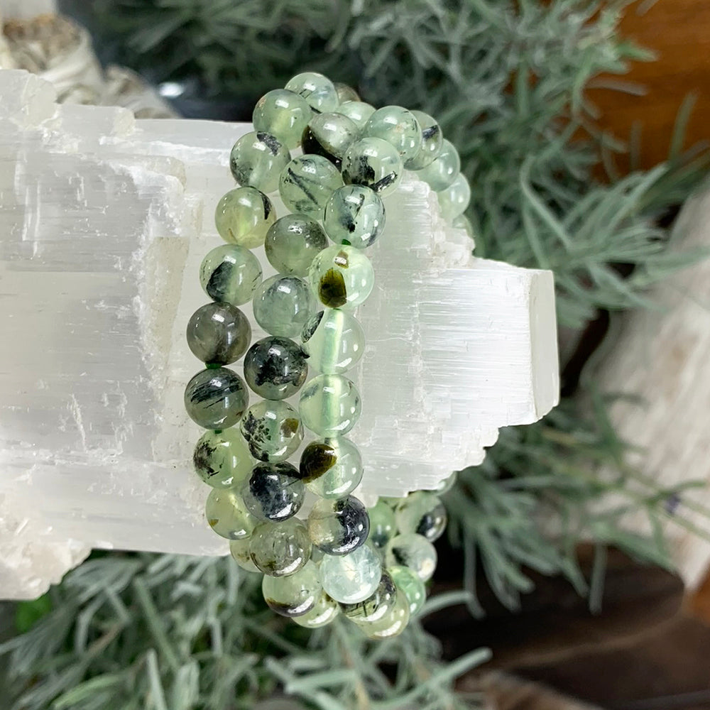 Mala Bracelet: Prehnite