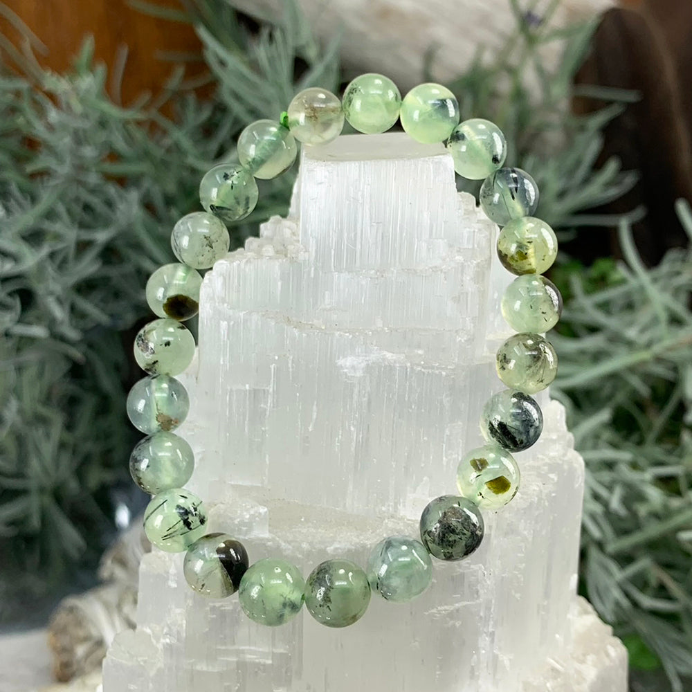 Mala Bracelet: Prehnite