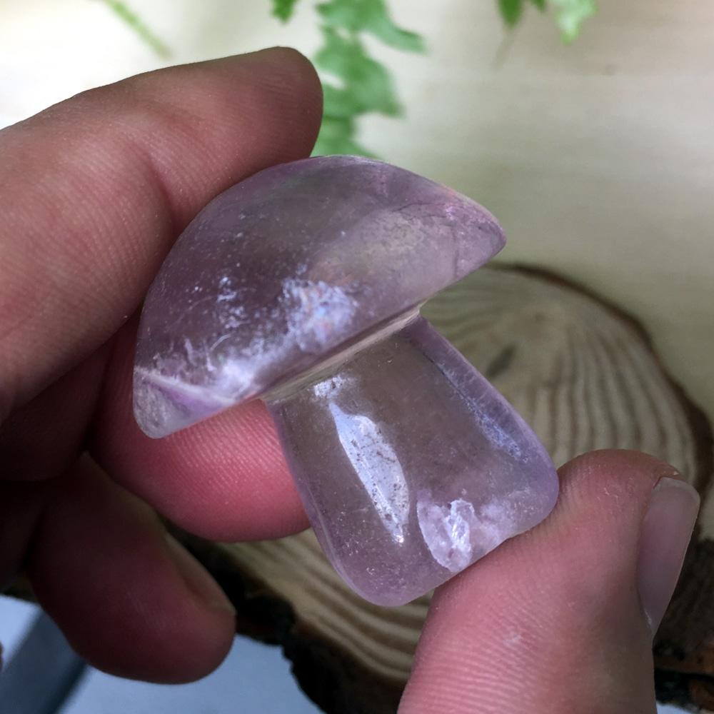 Purple Fluorite Mushroom