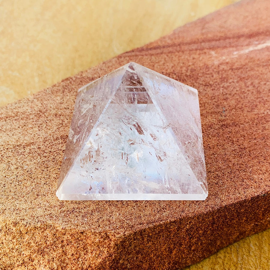 Pyramidal Quartz Small Pyramid: Quartz – Wholesale Crystal Club
