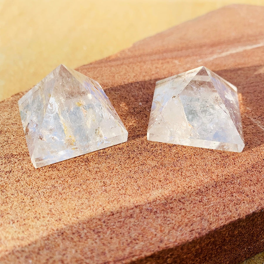 Pyramidal Quartz Small Pyramid: Quartz – Wholesale Crystal Club