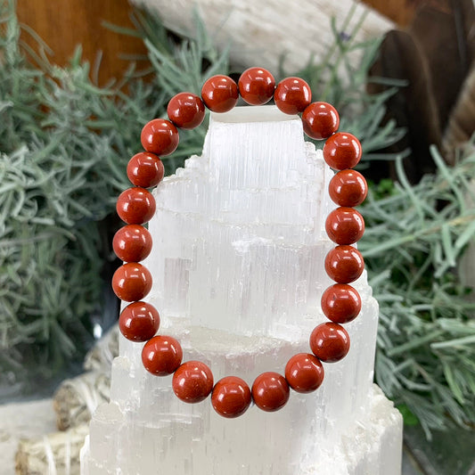 Mala Bracelet: Red Jasper