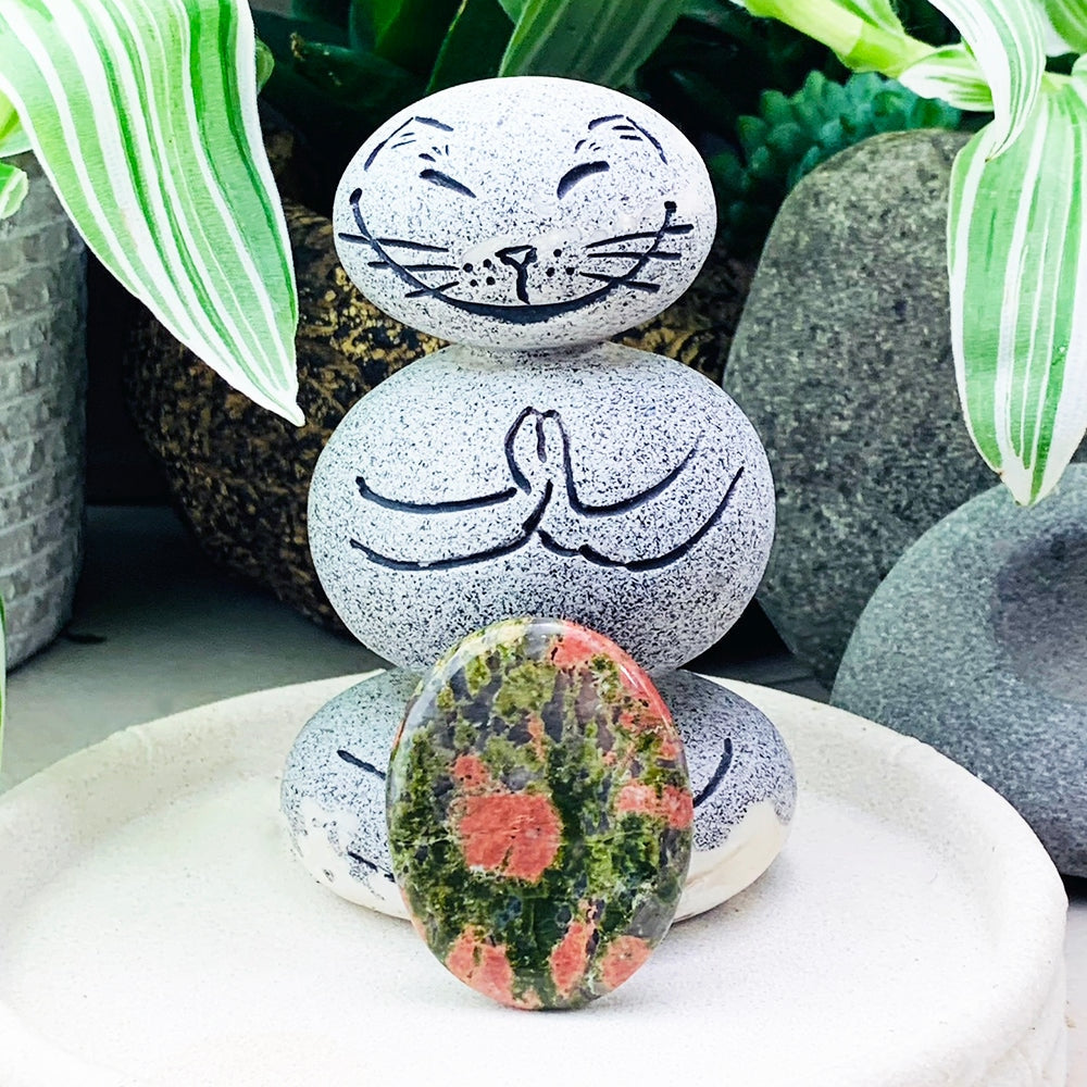 Unakite Worry Stone - worrystone